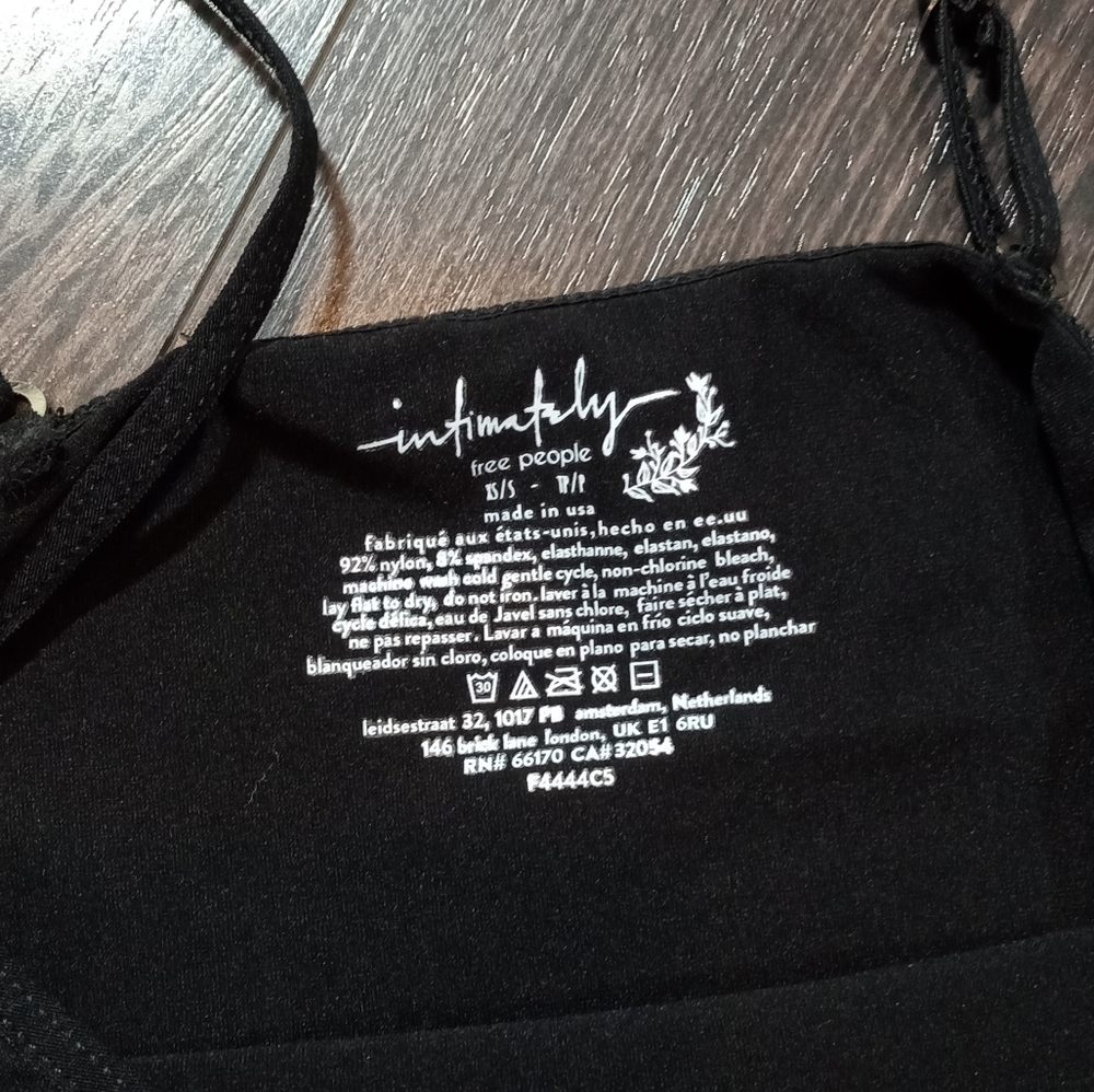 BRAND NEW Intimately Free People Black Tea Length Seamless Slip Dress Size XS/S - Picture 6 of 9